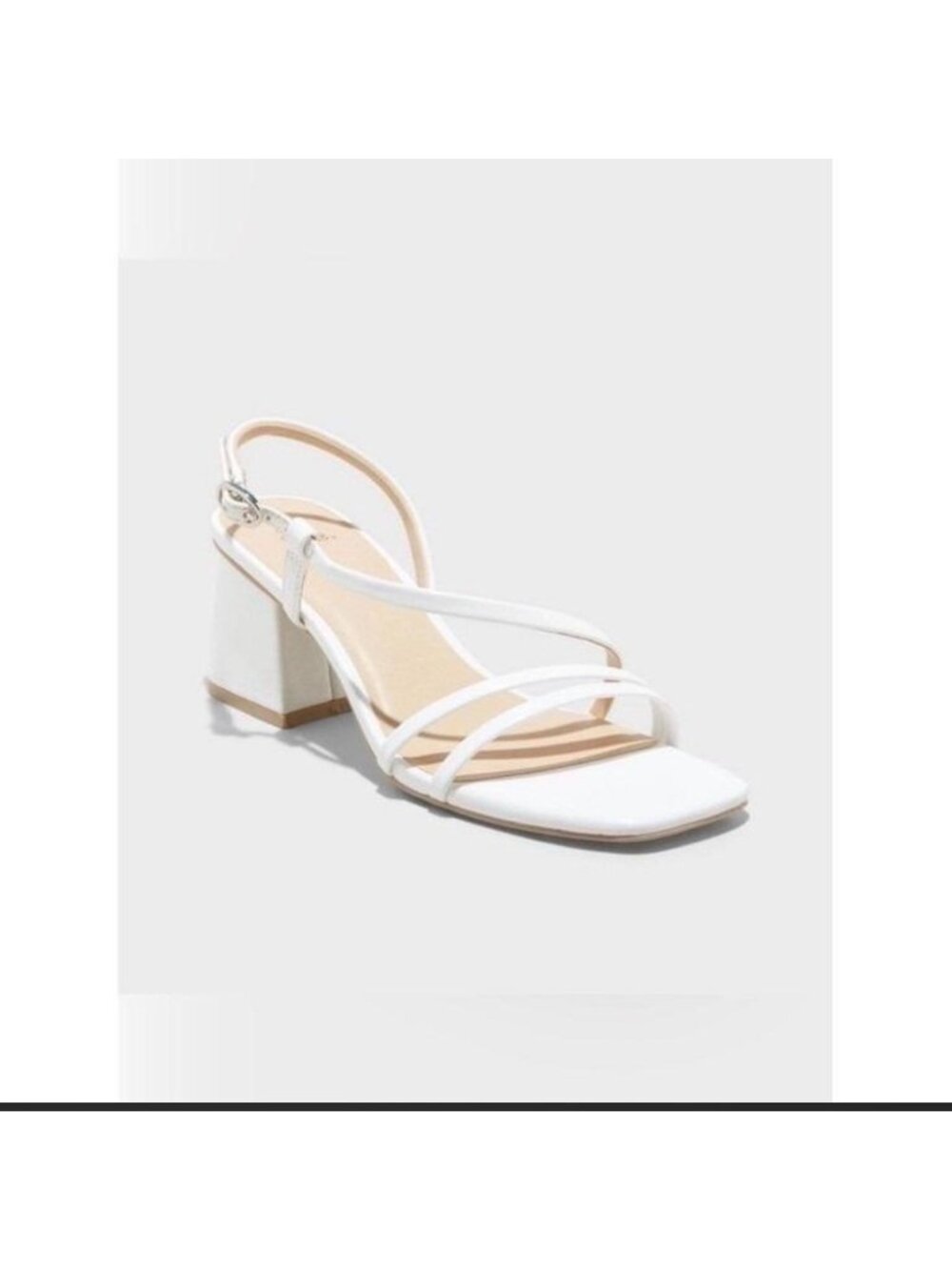 Wild Fable Blaire White Heels, featuring a clean square toe size 6.5 NWT